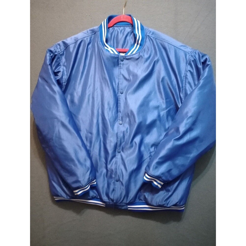 Quilted Windbreaker Mens Blue Unbranded 4X